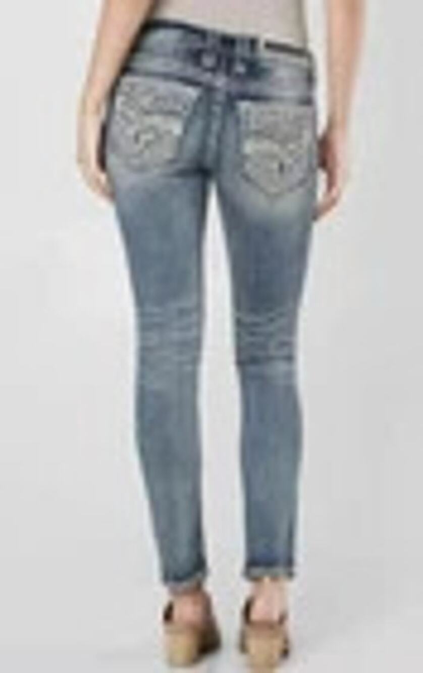 Rock Revival Yadra Ankle Skinny Stretch Jeans Crystals Womens Sz 26, Retail $169
